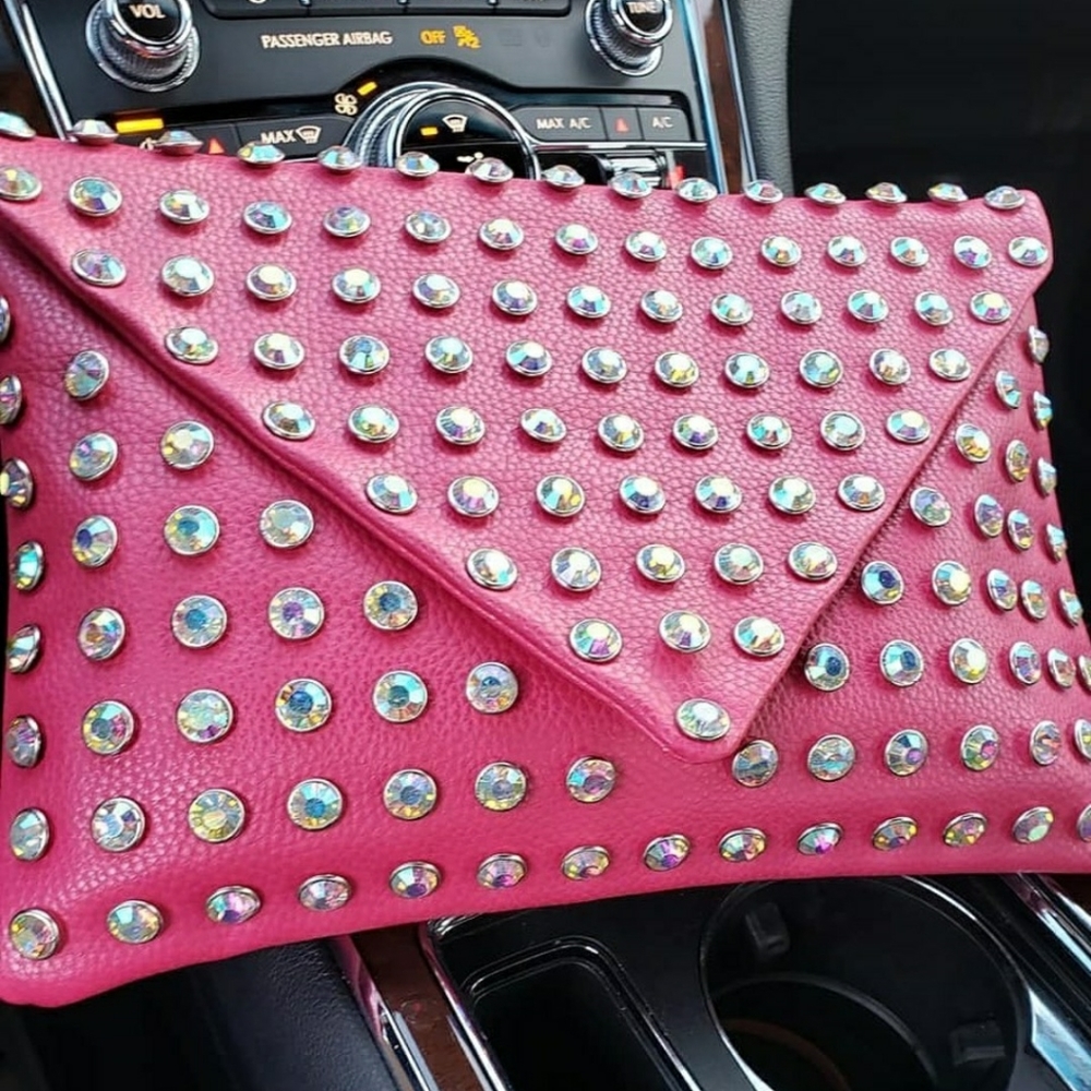 Pink Sparkle n Chic Envelope Purse